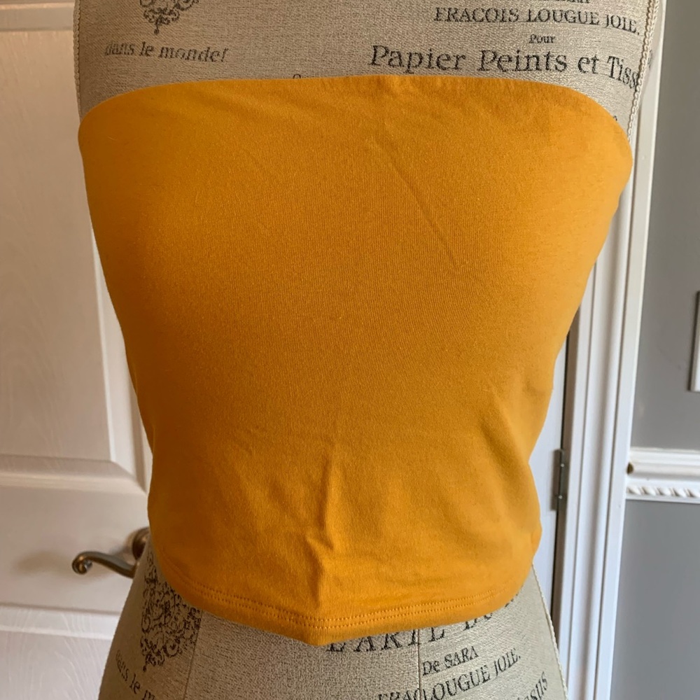 Gold tube top NWT